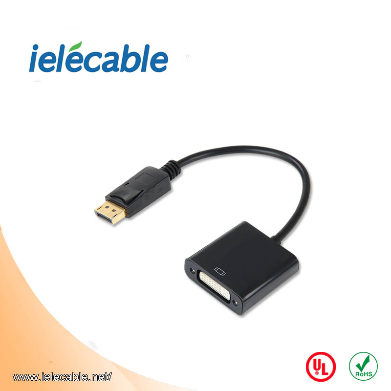 Displayport to DVI male to female adapter converter