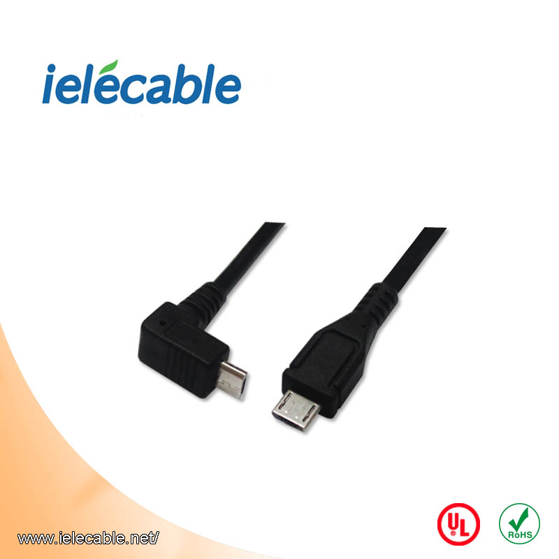 USB 2.0 90弯头micro 数据连接线